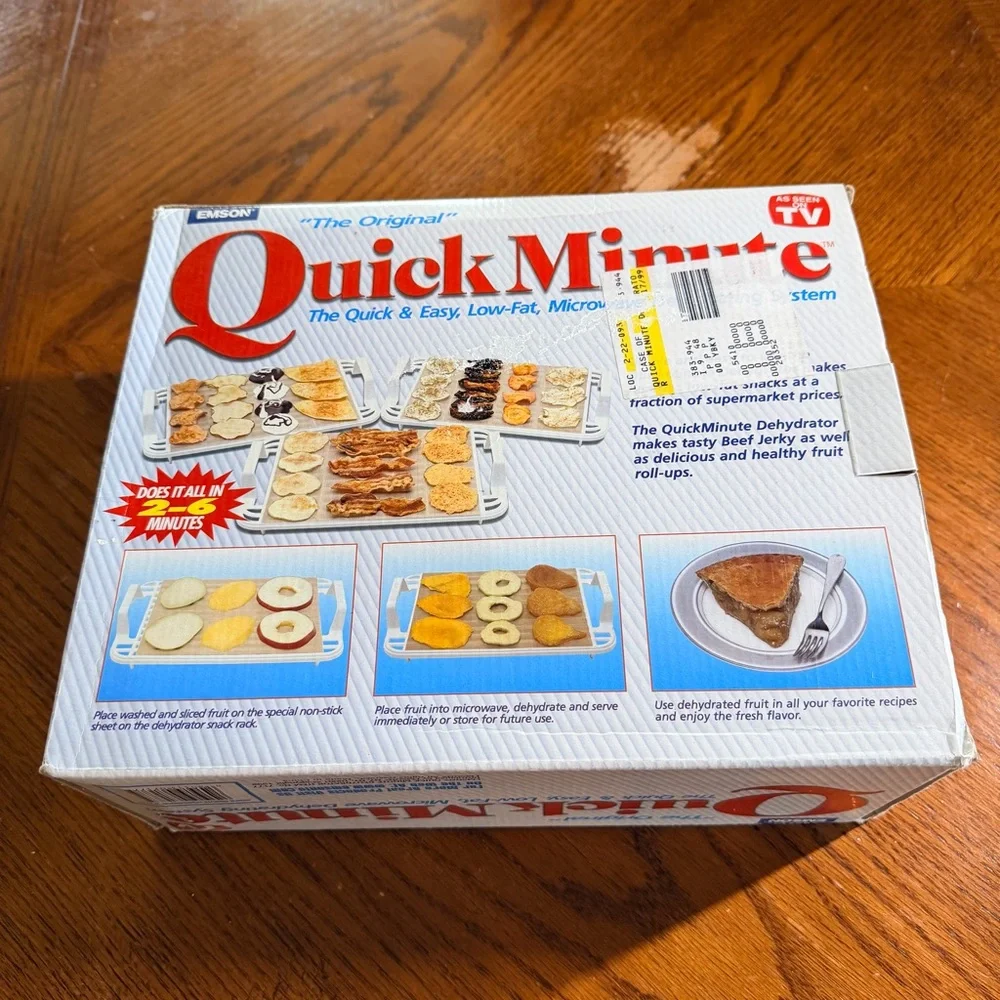 Quick Minute Microwave Food Dehydrator - NIB